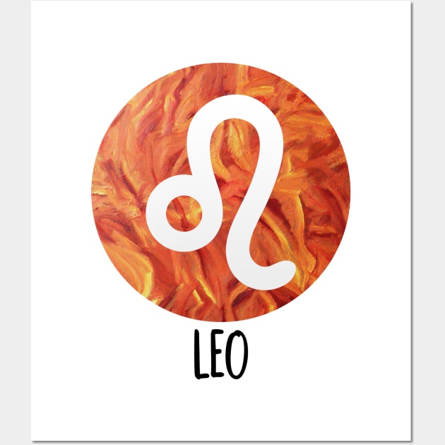 Leo Zodiac Sign Wall Art by xesed